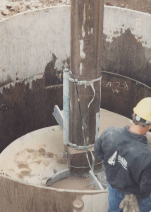 Drilling Rock Socket Pier #2 - 8.5' Core Bucket