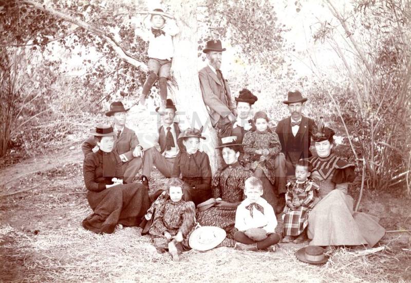 Portrait of the Johnson and Broomell Families and Relatives