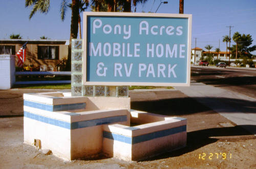 Pony Acres Mobile Home and RV Park, 1847 E. Apache