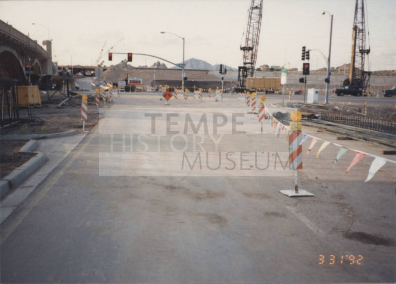 Traffic Control Northbound Mill Avenue at Abut #1