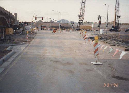Traffic Control Northbound Mill Avenue at Abut #1