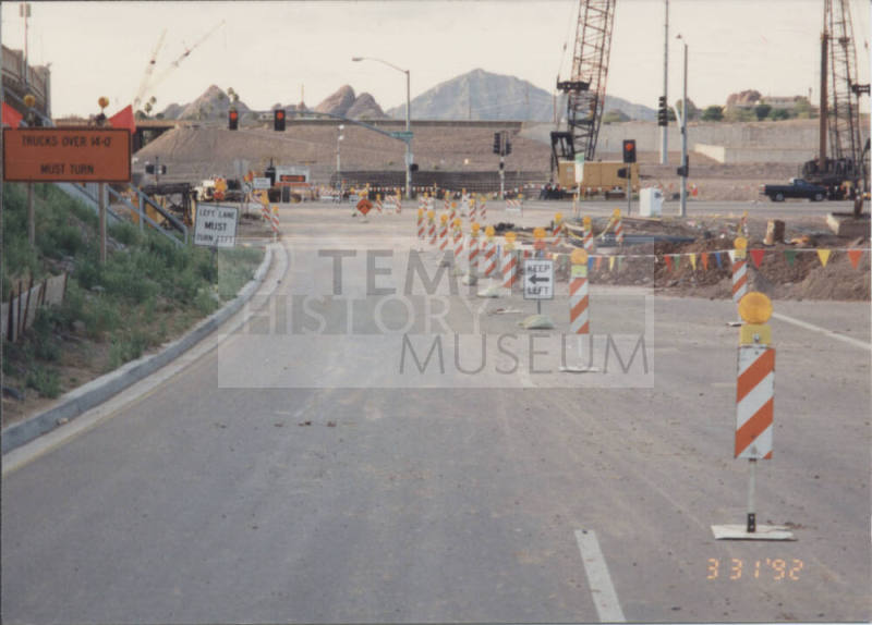 Traffic Control Northbound Mill Avenue at Abut #1