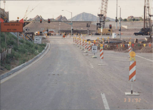 Traffic Control Northbound Mill Avenue at Abut #1