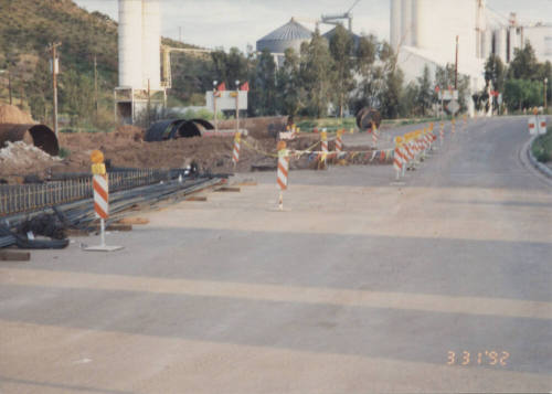 Traffic Control Northbound Mill Avenue at Abut #1