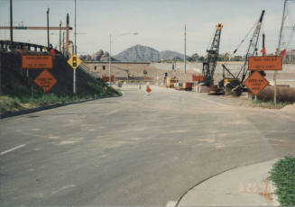 Traffic Control on Northbound Mill Avenue at Rio Salado