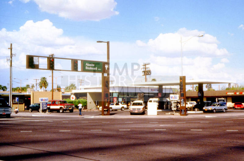 Gas Station, Rural Rd. and Apache Blvd.