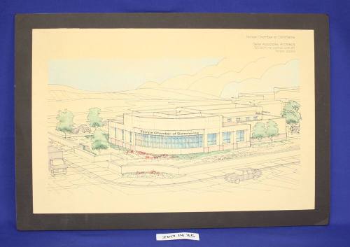 Architect's rendering of Tempe Chamber Commerce Building