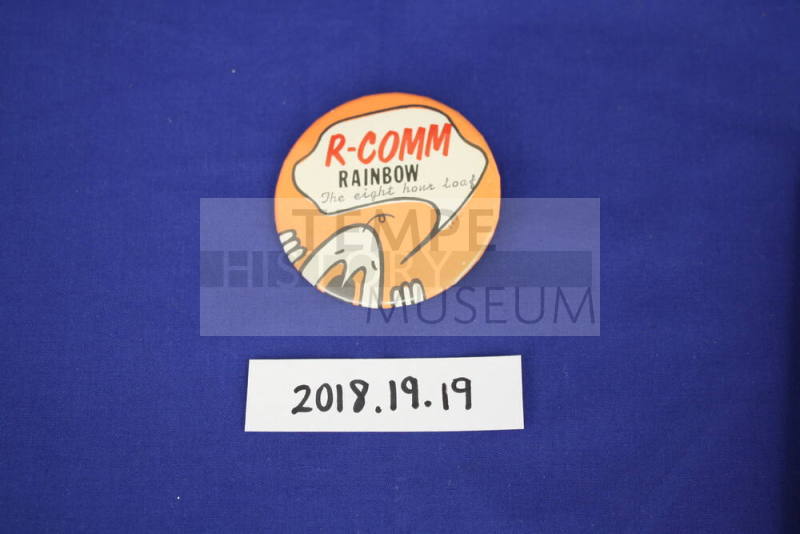 R-Comm I.D. Button, "Rainbow"