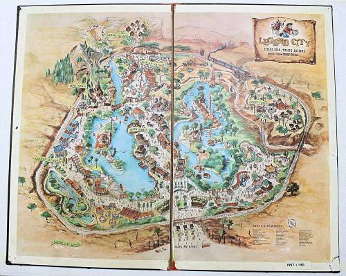 Bound Illustrated Map - Legend City