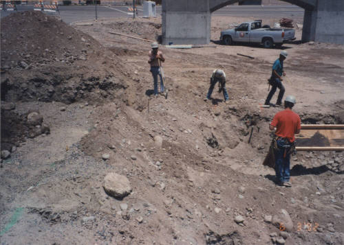 Excavation for Span 1 Falsework Footings