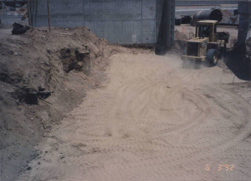 Final Grading Southeast Retaining Wall Footing