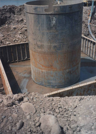 Forming Pier 3 Columns and Steel Casings