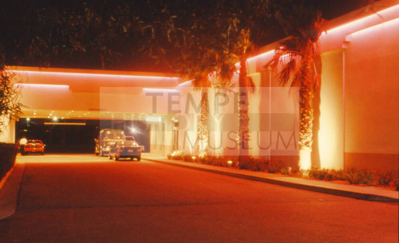 Hotel driveway, 915 E. Apache Blvd.
