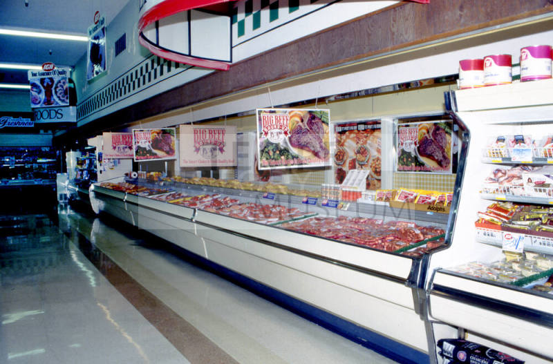 Stabler's Market meat department, University Dr. and Mill Ave.