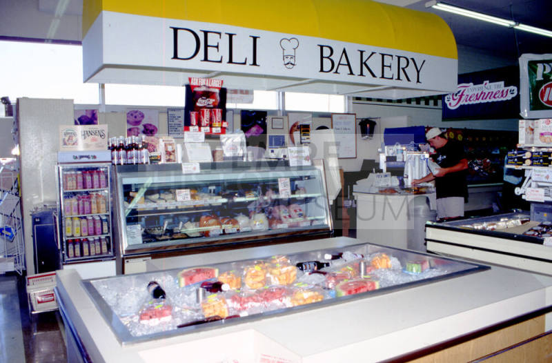 Customer in Deli, Stabler's Market, University Dr. and Mill Ave.