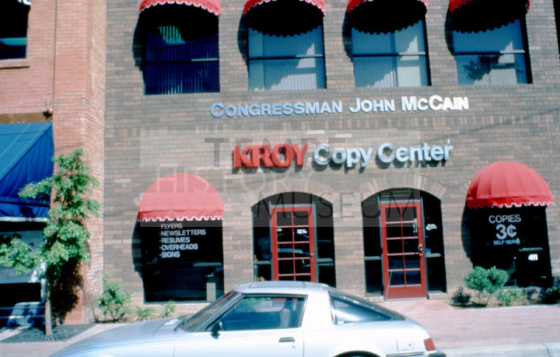 McCain office and Kroy Copy Center, 411 S. Mill Ave.
