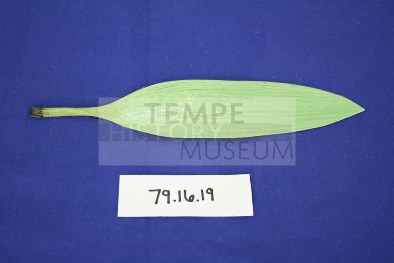 Green spun glass leaf