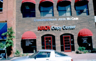 McCain office and Kroy Copy Center, 411 S. Mill Ave.