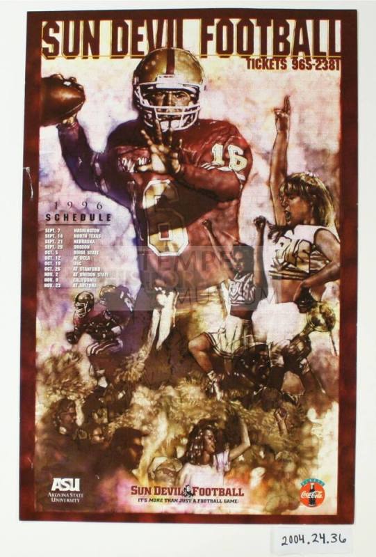 Poster, ASU Sun Devil Football, 1996