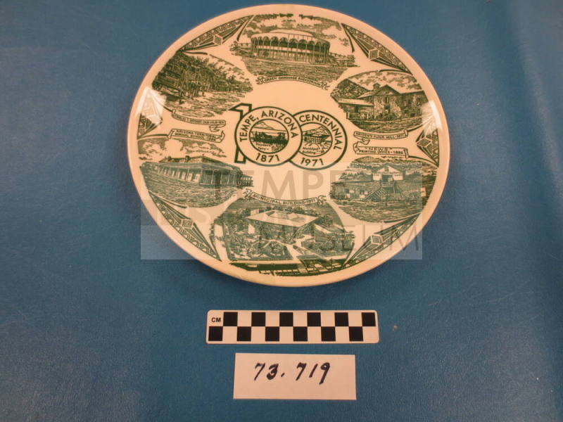 Tempe Centennial Commemorative Plate