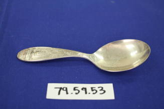 Engraved baby spoon