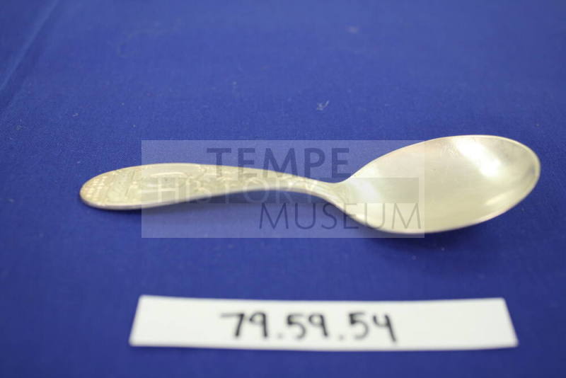 Engraved baby spoon