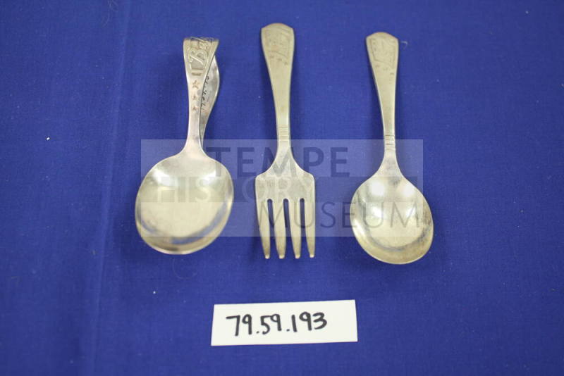 Childs' Fork And Two Spoons