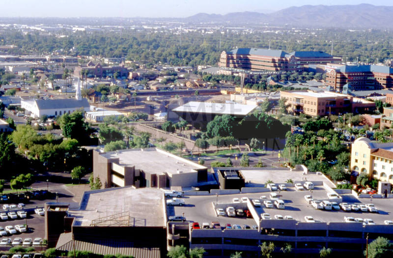 Brickyard site, from Hayden Butte