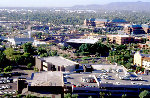 Brickyard site, from Hayden Butte