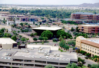 Downtown Tempe, from Hayden Butte, before the Brickyard