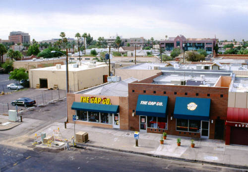 Buildings south of 6th St. and Mill Ave.