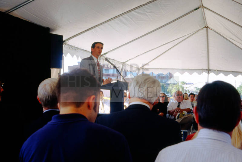 Neil Giuliano at Brickyard dedication