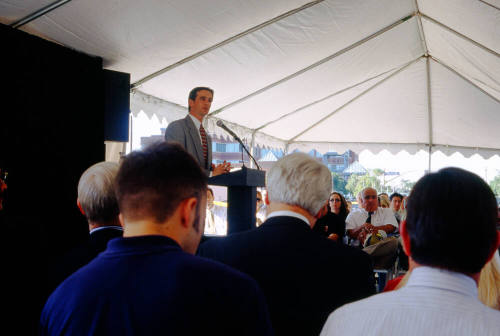 Neil Giuliano at Brickyard dedication