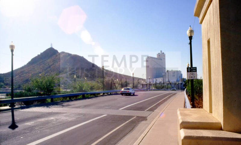 Hayden Butte from Mill Ave. bridge