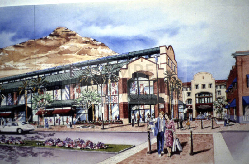 Painting of Mill Ave. and Fourth Street Intersection