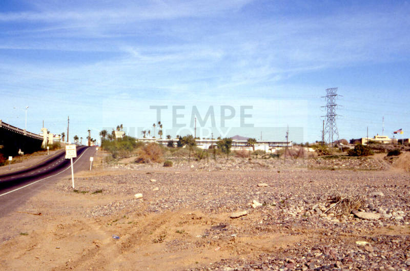 Mill Ave. Roadway Through Dry Salt River