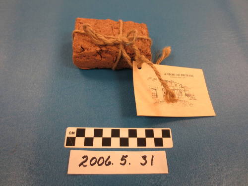 Brick, A Night to Preserve, May 6, 2006 with Attached Card