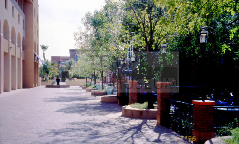 Alley west of Tempe Mission Palms