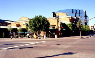 Hayden Square from corner of 3rd St. and Mill Ave.