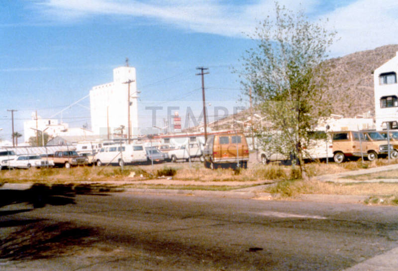 Used car lot at 3rd St and Mill Ave.