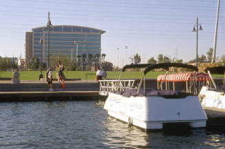 America West building from Town Lake
