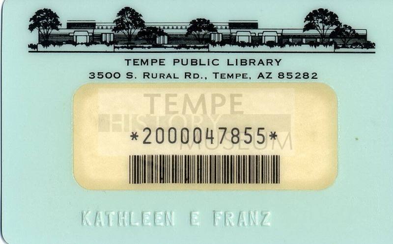 Tempe Public Library Card