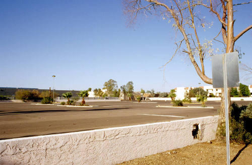 Parking lot off Apache Blvd. and Dorsey