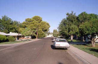 Residential street near E. Apache Blvd.