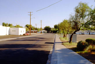 Residential street near E. Apache Blvd.
