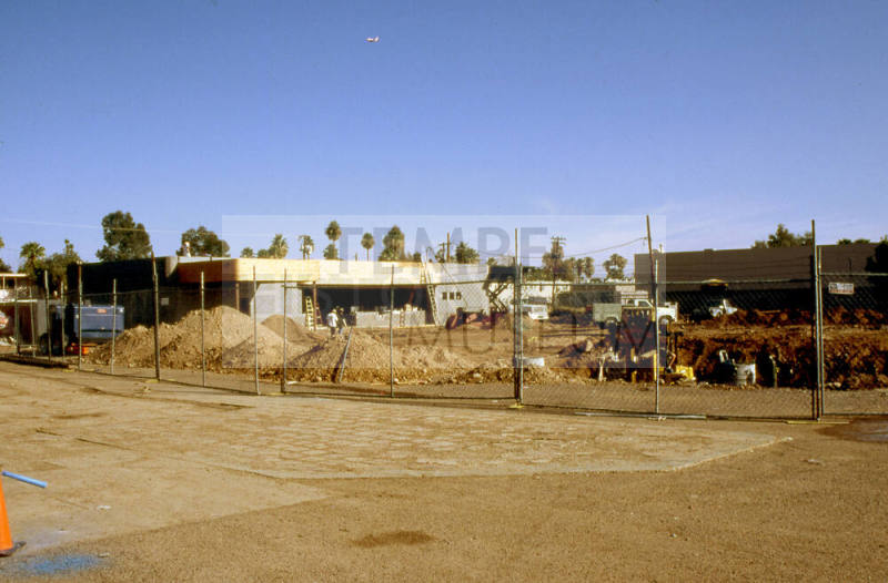 Texaco under construction, 922 E. Apache Blvd.