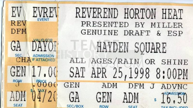 Reverend Horton Heat Ticket