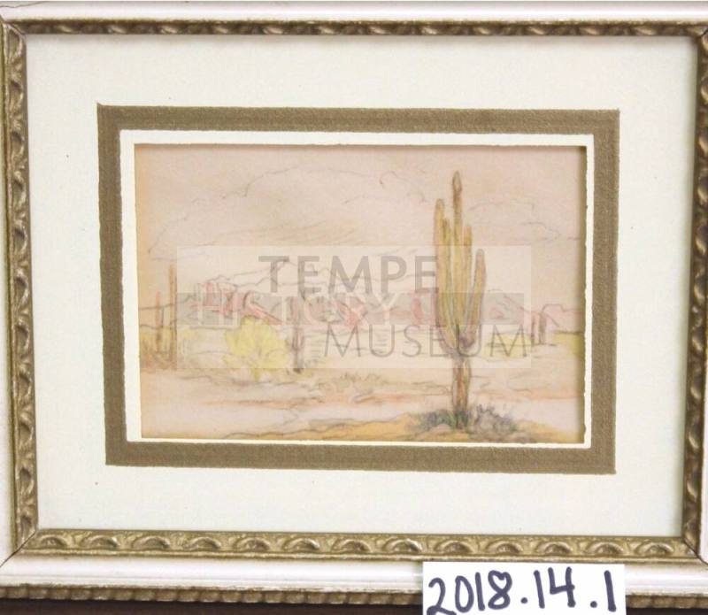 Superstition Mountains by Guess E Birchett