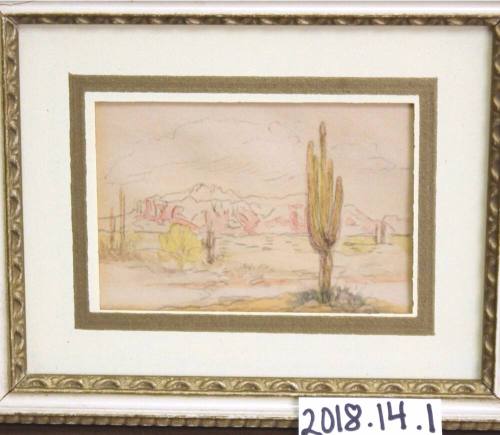 Superstition Mountains by Guess E Birchett