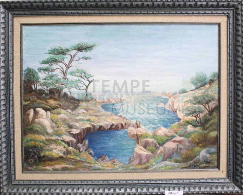 Seaside Landscape by Guess E Birchett